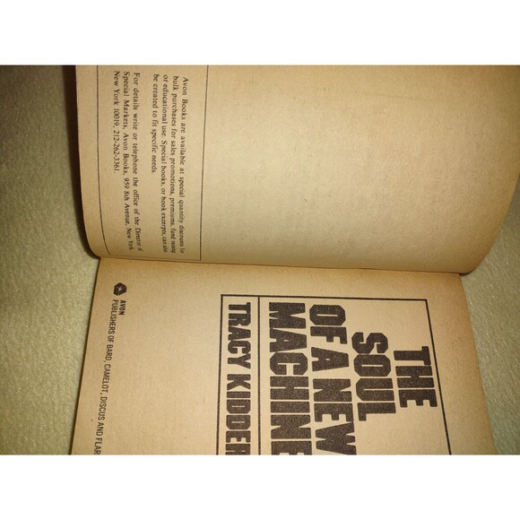 5/$25 The Soul of a New Machine Mass Market Paperbound Tracy Kidder - Picture 7 of 8